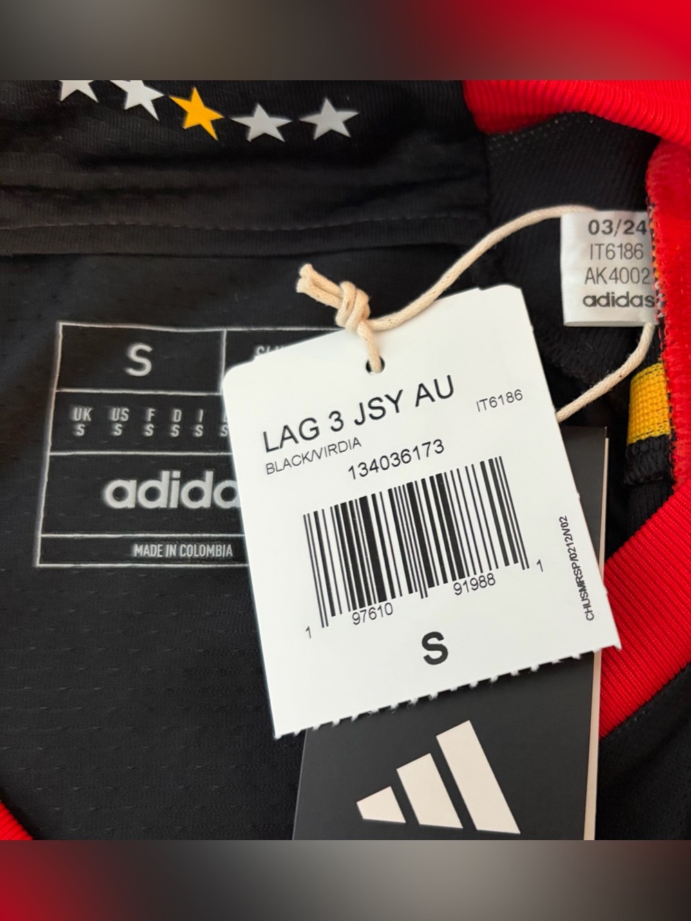 Adidas Authentic LA Los Angeles Galaxy 2024 Match IT6186 Third Jersey Men’s Sz S - Picture 5 of 7